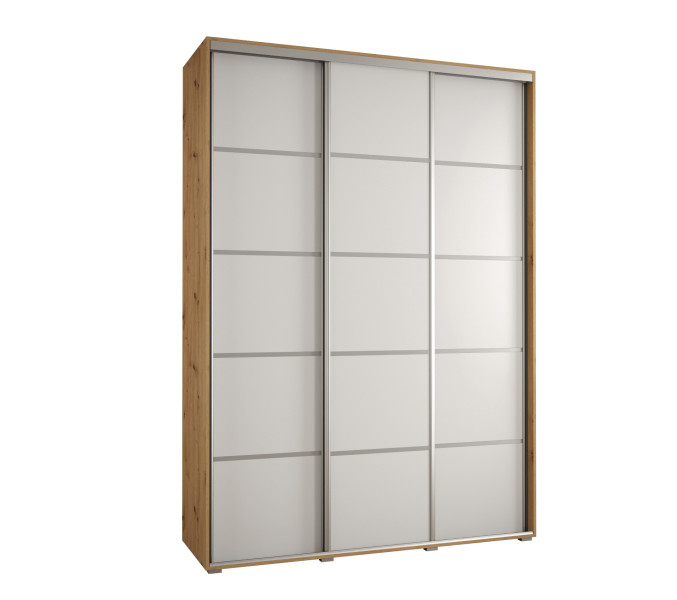 Szafa przesuwna 60 wysoka DAVOS 4 170 artisan+biały+srebrny 759779
