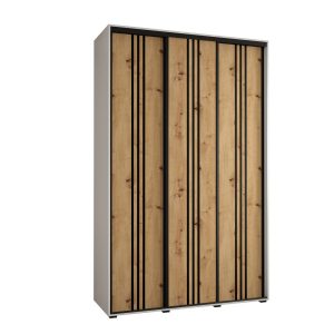 Szafa przesuwna 60 wysoka DAVOS 6 150 biały+artisan+czarny 760462 Szafa przesuwna 60 wysoka DAVOS 6 150 biały+artisan+czarny 760462