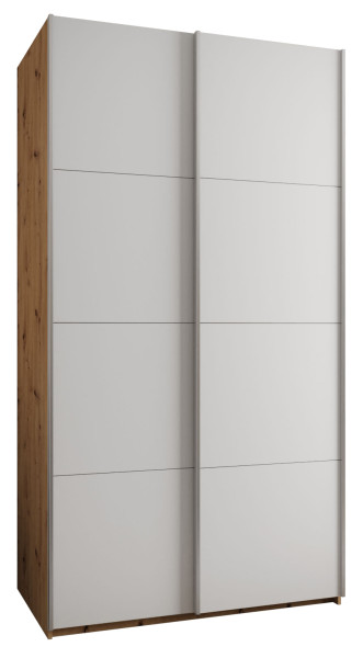 Szafa przesuwna 64 wysoka Lux 1 140 artisan+biały+srebrny 198721