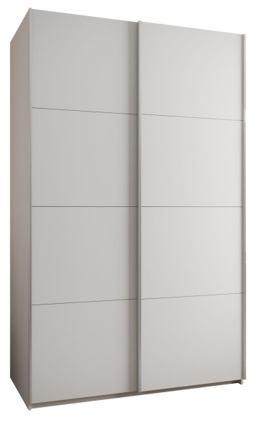 Szafa przesuwna 64 wysoka Lux 1 150 biały+biały+srebrny 199017
