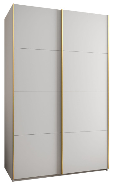 Szafa przesuwna 64 wysoka Lux 1 150 biały+biały+złoty 199004