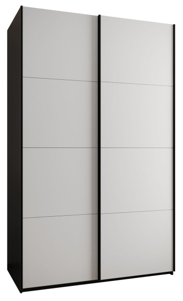 Szafa przesuwna 64 wysoka Lux 1 150 czarny+biały+czarny 199009