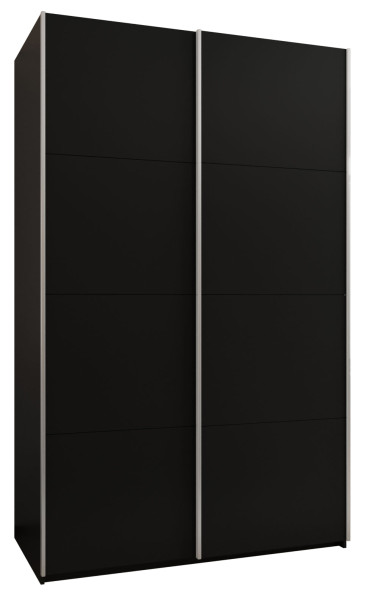 Szafa przesuwna 64 wysoka Lux 1 150 czarny+czarny+srebrny 199018