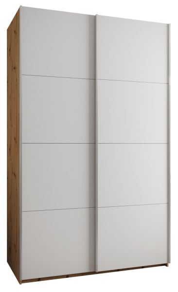 Szafa przesuwna 64 wysoka Lux 1 160 artisan+biały+srebrny 199367