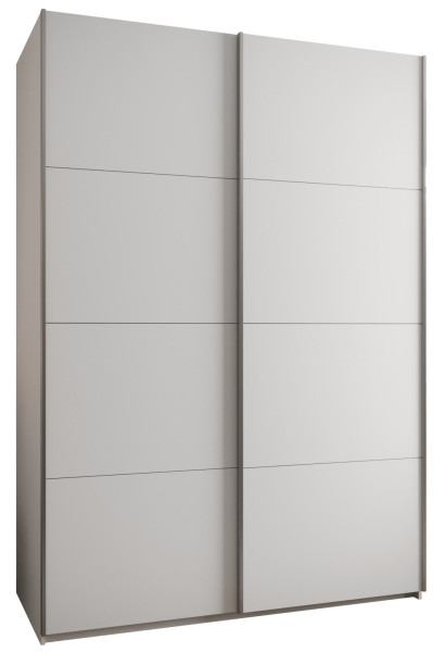 Szafa przesuwna 64 wysoka Lux 1 180 biały+biały+srebrny 199423