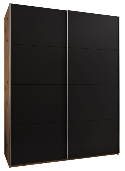 Szafa przesuwna 64 wysoka Lux 1 190 artisan+czarny+srebrny 200028