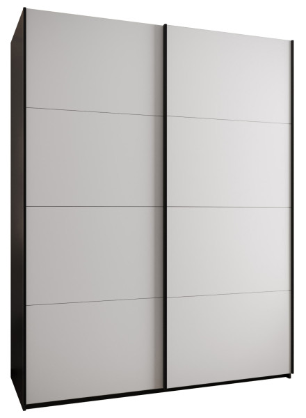 Szafa przesuwna 64 wysoka Lux 1 190 czarny+biały+czarny 200022