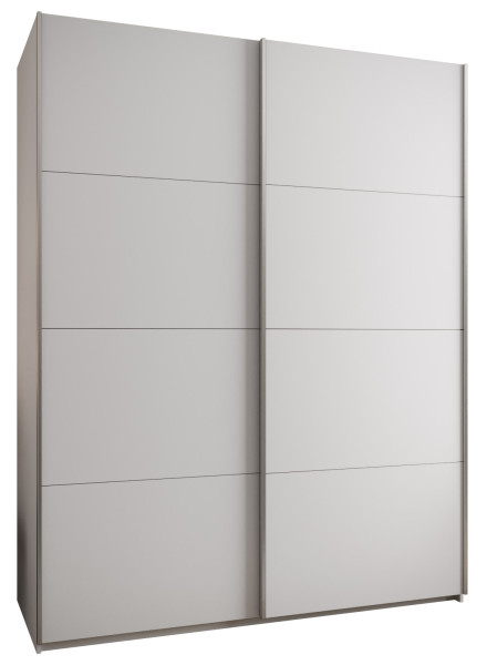 Szafa przesuwna 64 wysoka Lux 1 200 biały+biały+srebrny 199956