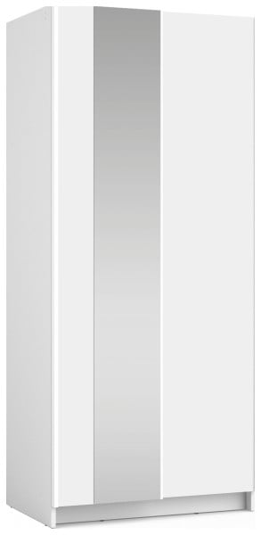 Szafa przesuwna 80 cm z lustrem SOLFY biała 766721