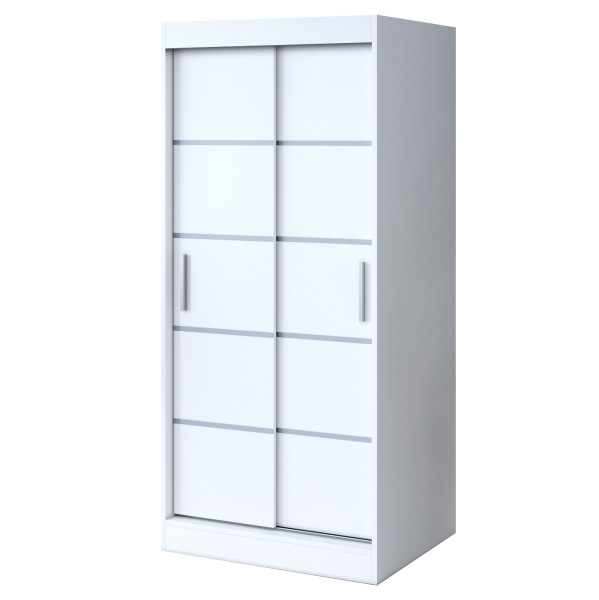 Szafa przesuwna 90x200 Nina , Biały mat 629732