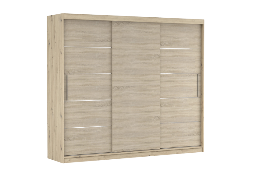 Szafa przesuwna Alba 250 Dąb Artisan/Dab sonoma 732154