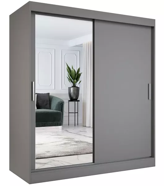 Szafa przesuwna antracyt 180 cm - Luax 524442