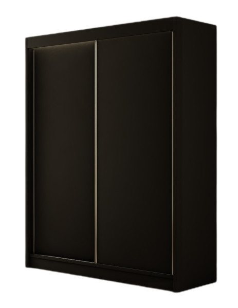 Szafa przesuwna BERGO 120 cm - Czarny Mat 223434