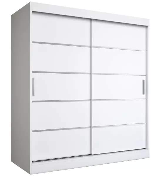 Szafa przesuwna biały mat 180 cm - Zyren 524450