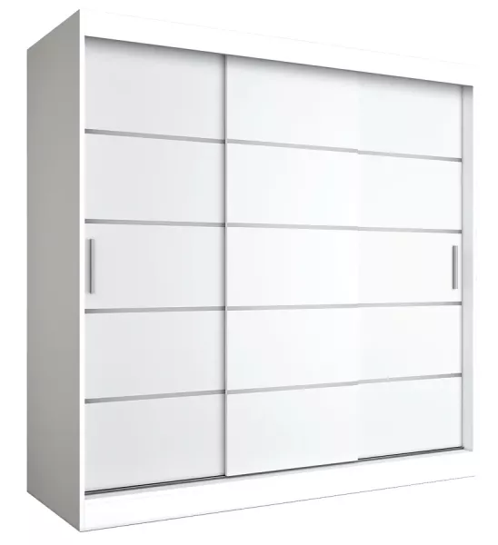 Szafa przesuwna biały mat 200 cm - Avvon 524453