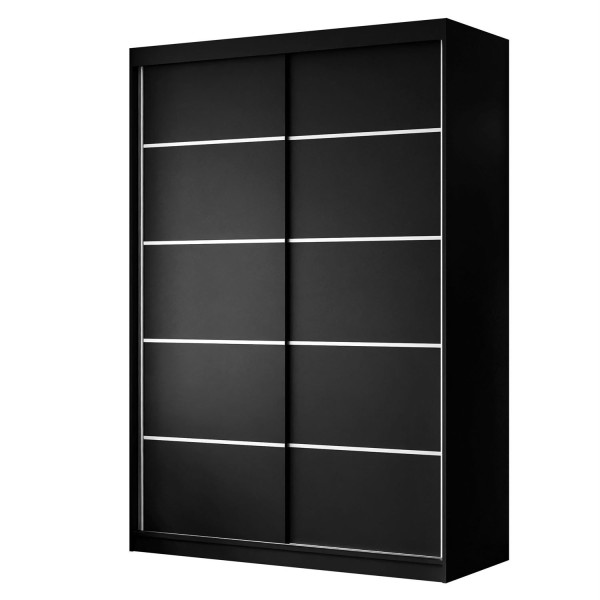 Szafa przesuwna CAMARO PLUS 150 cm czarny mat 143397