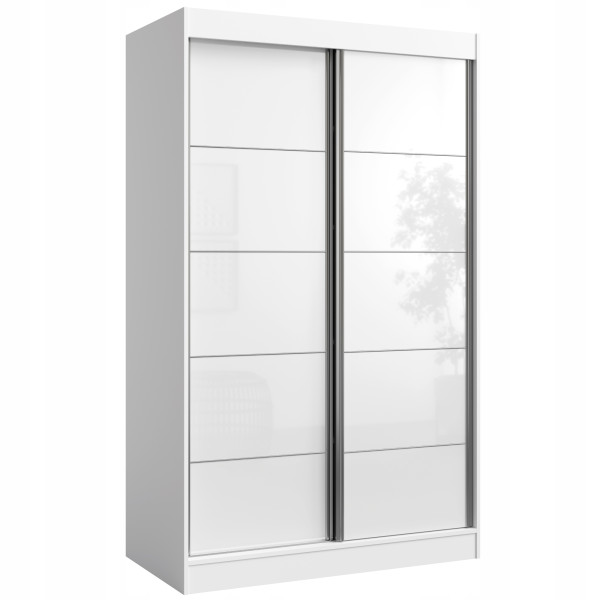 Szafa przesuwna Como 2D 120 Biała (lacobel) 676073