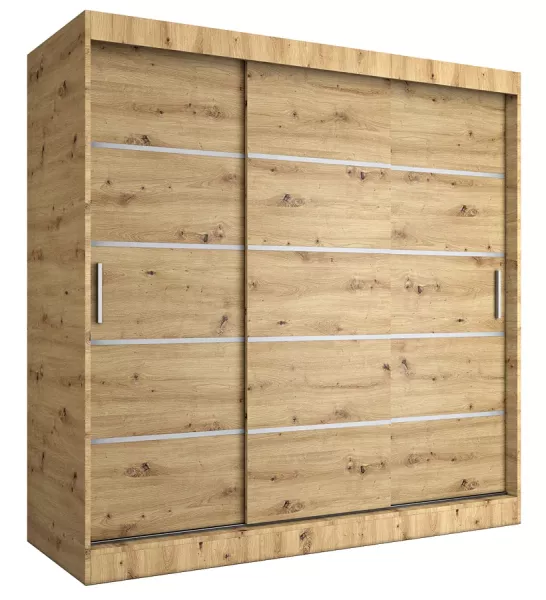 Szafa przesuwna dąb artisan 200 cm - Lulo 524444