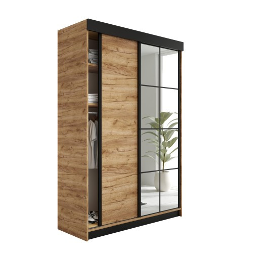 SZAFA PRZESUWNA FARO - 167x205x59 cm - Dąb Craft Złoty 550871