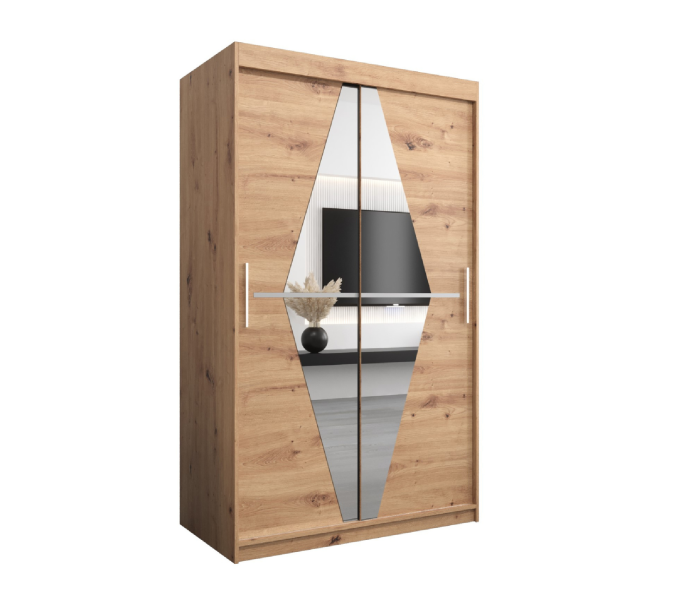 Szafa przesuwna garderoba BOLIWIA 120 dąb artisan + dąb artisan 693179
