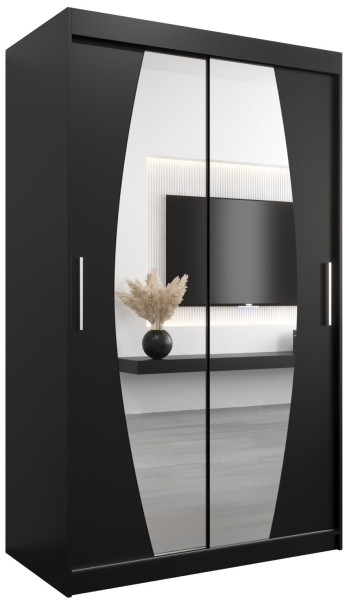 Szafa przesuwna Garderoba Elypse 120 czarny + czarny 87956