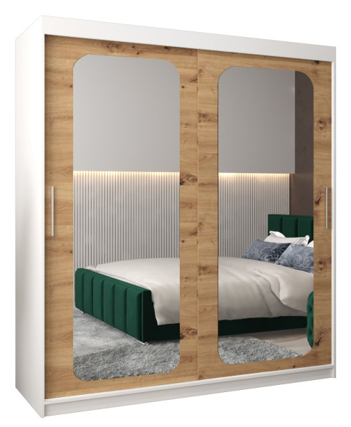 Szafa przesuwna Garderoba PROMO T3 180 biały/artisan 311744