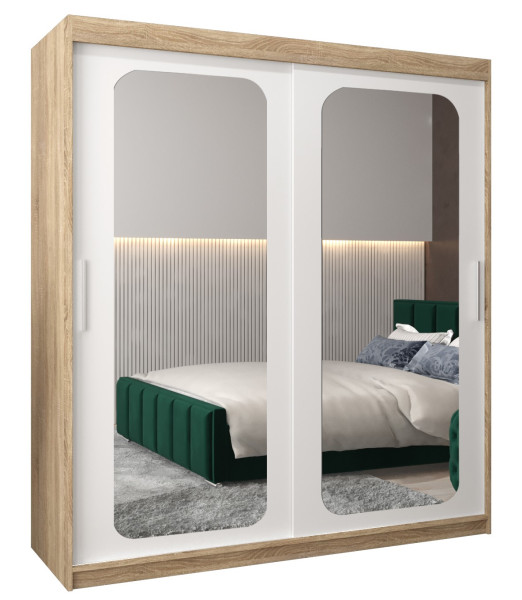 Szafa przesuwna Garderoba PROMO T3 180 sonoma/biały 311735