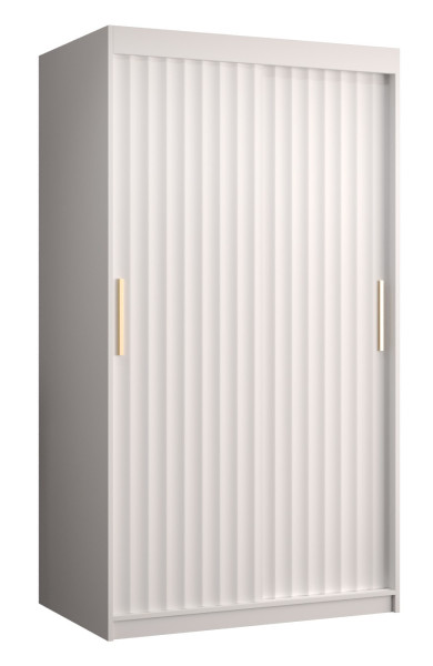 Szafa przesuwna Garderoba Riflo Wave 1 100 biały + biały 82334