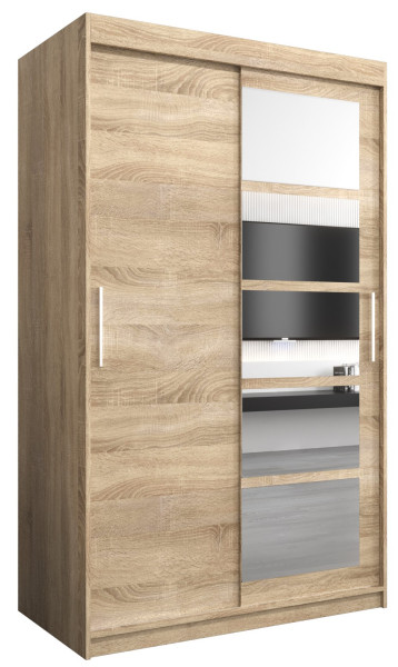 Szafa przesuwna garderoba ROMA 01 120 sonoma + sonoma 97363