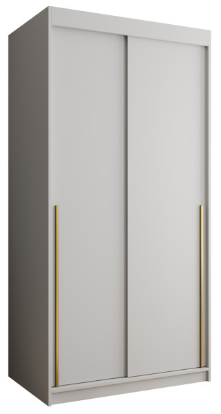 Szafa przesuwna Garderoba SIMA T 100 biały + u. złoty 1078545
