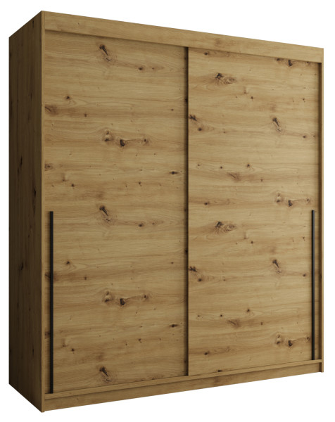 Szafa przesuwna Garderoba SIMA T 180 artisan + u. czarny 1078549