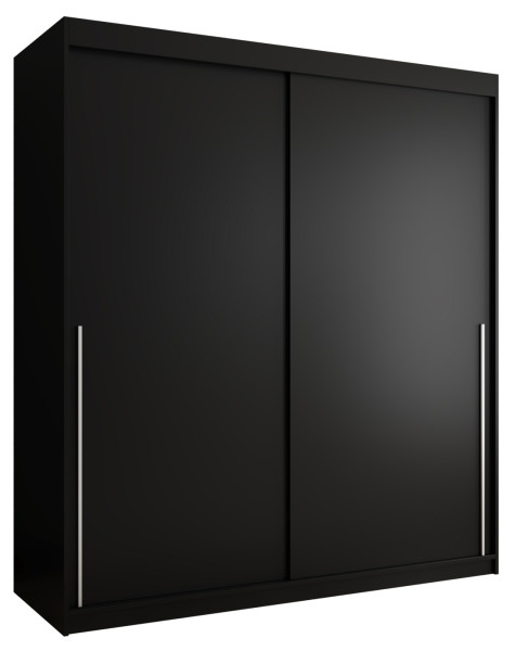 Szafa przesuwna Garderoba SIMA T 180 czarny + u. srebrny 1078636