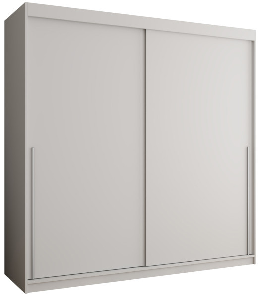 Szafa przesuwna Garderoba SIMA T 200 biały + u. srebrny 1078571