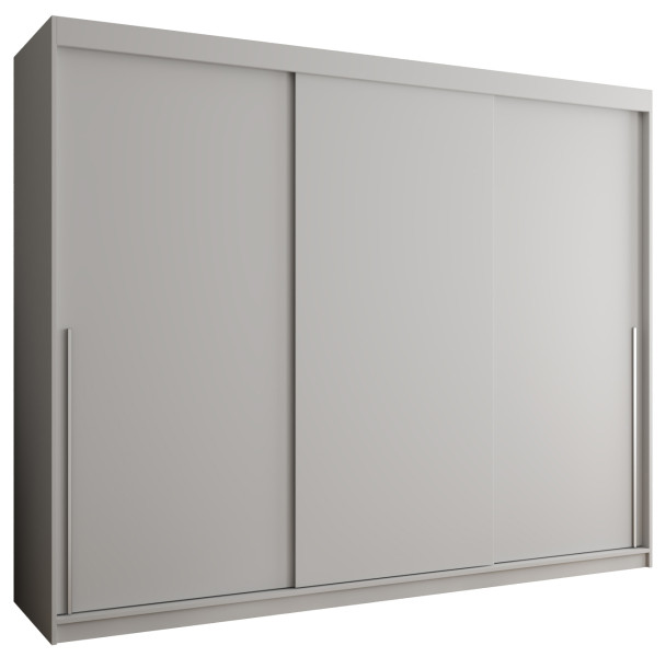 Szafa przesuwna Garderoba SIMA T 250 biały + u. srebrny 1078572