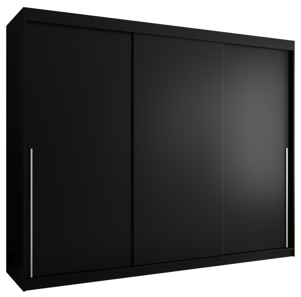 Szafa przesuwna Garderoba SIMA T 250 czarny + u. srebrny 1078626