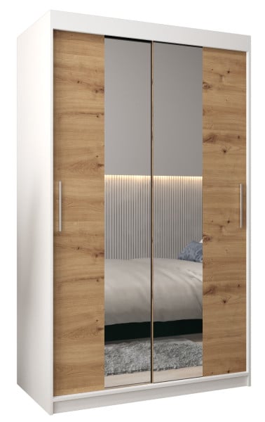 Szafa przesuwna Garderoba Tokyo 1 120 biały + artisan 78157