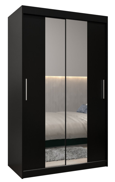 Szafa przesuwna Garderoba Tokyo 1 120 czarny + czarny 78139