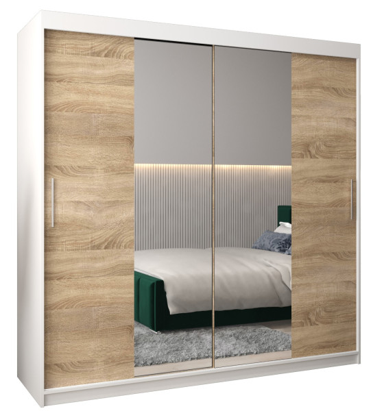 Szafa przesuwna Garderoba Tokyo 1 200 biały + sonoma 78145