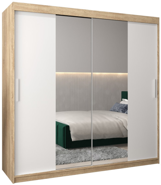 Szafa przesuwna Garderoba Tokyo 1 200 sonoma + biały 78163