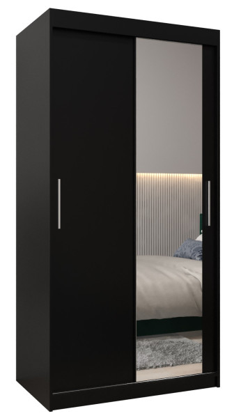 Szafa przesuwna Garderoba Tokyo 2 100 czarny + czarny 78218