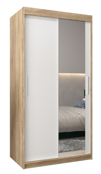 Szafa przesuwna Garderoba Tokyo 2 100 sonoma + biały 78249