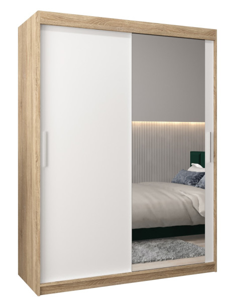 Szafa przesuwna Garderoba Tokyo 2 150 sonoma + biały 78247