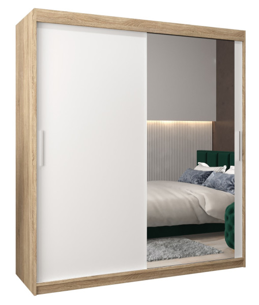 Szafa przesuwna Garderoba Tokyo 2 180 sonoma + biały 78825