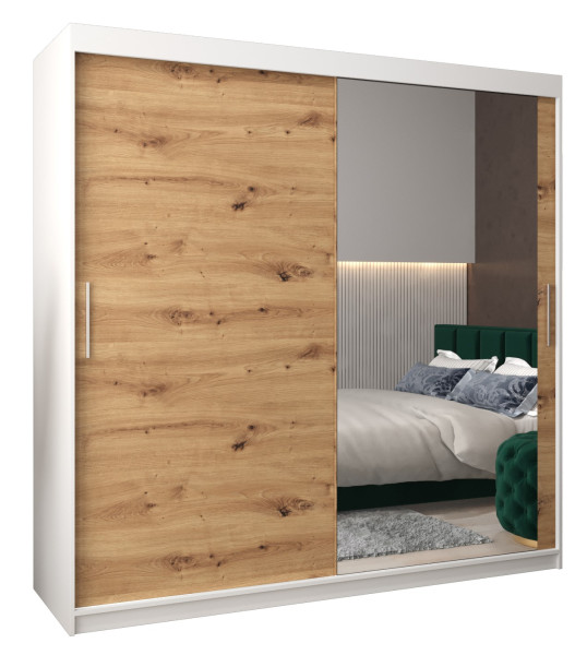 Szafa przesuwna Garderoba Tokyo 2 200 biały + artisan 78973