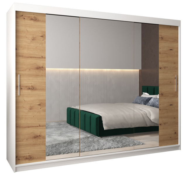 Szafa przesuwna Garderoba Tokyo 2 250 biały + artisan 78968