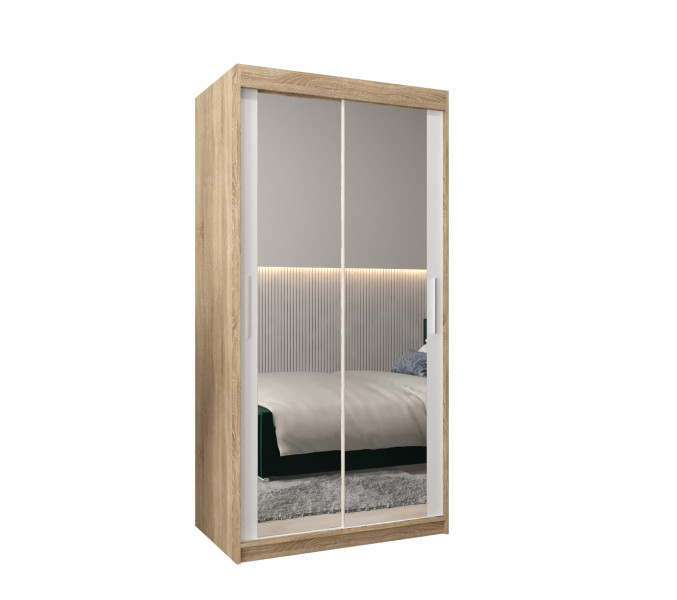 Szafa przesuwna Garderoba Tokyo 3 100 sonoma + biały 761350