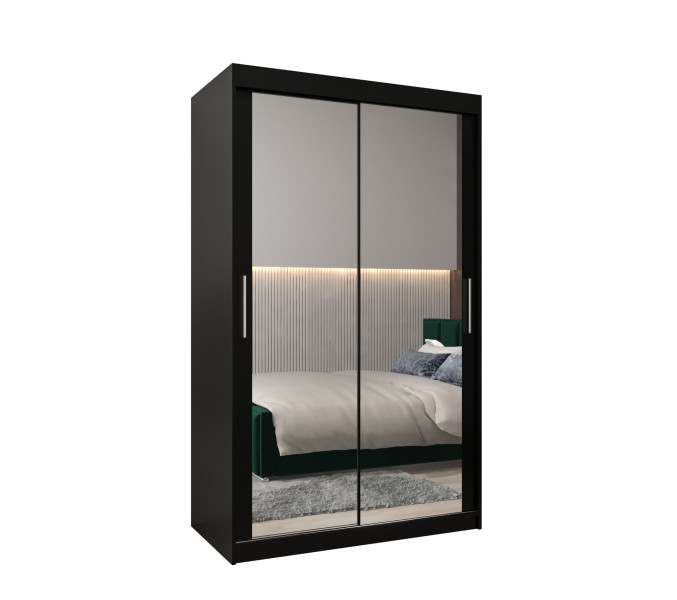 Szafa przesuwna Garderoba Tokyo 3 120 czarny + czarny 760688