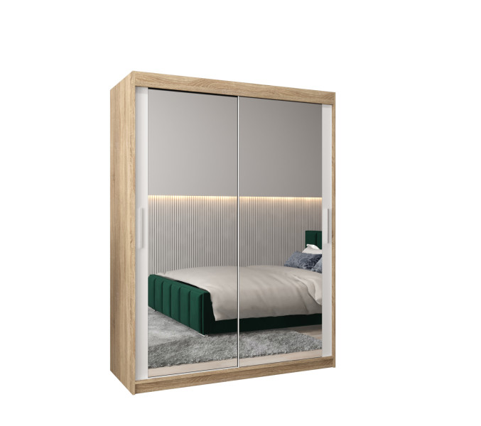 Szafa przesuwna Garderoba Tokyo 3 150 sonoma + biały 760157