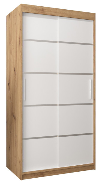 Szafa przesuwna Garderoba Verona 1 100 artisan + biały 90643