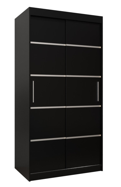 Szafa przesuwna Garderoba Verona 1 100 czarny + czarny 90755